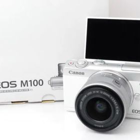 ★コンパクト・オシャレ・ハイクオリティカメラ☆キヤノン EOS M100 ホワイト レンズキット★