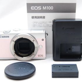 ★極上美品 希少 Canon ミラーレス一眼カメラ EOS M100 ボディー ピンク★