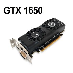 【中古パーツ】 msi GeForce GTX 1650 4GT LP ロープロファイル 1週間動作保証 グラフィックボード ビデオカード