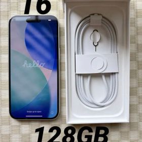 【美品】Apple iPhone 16 128GB ホワイト 本体