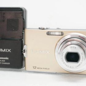 【中古】Panasonicパナソニック コンパクトデジタルカメラ LUMIXルミックス 1210万画素 DMC-FX60-N リュクスゴールド