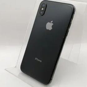 【中古】Apple au 【SIMロック解除済み】 iPhone X 64GB スペースグレイ MQAX2J/A【津田沼】保証期間１ヶ月【ランクB】