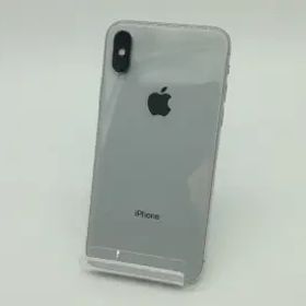 【中古】Apple au 【SIMロック解除済み】 iPhone X 256GB シルバー MQC22J/A【広島】保証期間１ヶ月【ランクC】