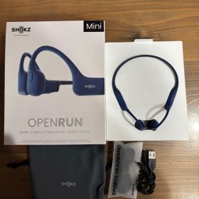 shokz OpenRun Mini ブルー 骨伝導イヤホン S803 美品