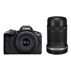 Canon ミラーレス一眼カメラ EOS R50 ダブルズームキット(RF-S18-45+RF-S55-210) ブラックAPS-C約375g