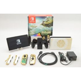 [中古]Nintendo Switch (有機ELモデル) ゼルダの伝説 ティアーズ オブ ザ キングダムエディション HEG-S-KDAAA