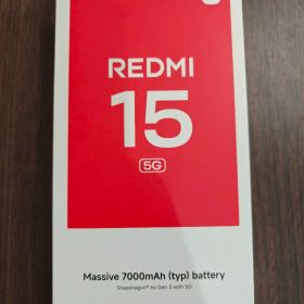 未開封 Redmi 15 5G Midnight Black simフリー