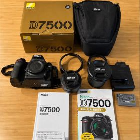 Nikon D7500 レンズ2本 元箱・取扱説明書付き