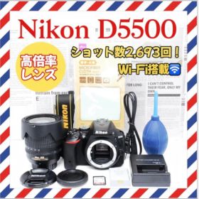 高倍率レンズ❤️Nikon D5500❤️Wi-Fi搭載✨一眼レフ✨ニコン