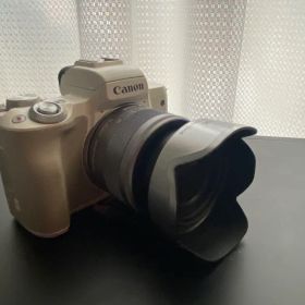 Canon EOS KissM2 ホワイト EF-M15-45mm 標準レンズ付