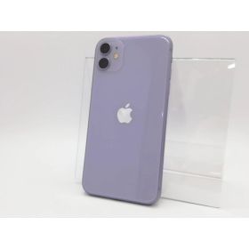 【中古】Apple au 【SIMロック解除済み】 iPhone 11 64GB パープル MWLX2J/A【錦糸町北口】保証期間1ヶ月【ランクC】