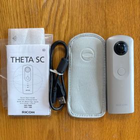 【レンズ傷あり・動作確認済】RICOH THETA SC ベージュ