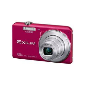 【中古】CASIO デジタルカメラ EXILIM 1610万画素 6倍 レッド EX-ZS25RD
