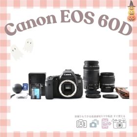Canon EOS 60D ダブルレンズ バリアングル液晶 人気機種 スマホ転送