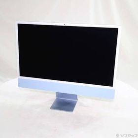 〔中古〕Apple(アップル) iMac 24-inch Mid-2021 MGPL3J／A Apple M1 8コアCPU_8コアGPU 8GB SSD512GB ブルー 〔macOS v26.6.2〕〔262-ud〕
