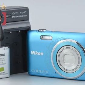 【中古】Nikon ニコン COOLPIX S3500 オリエンタルブルー コンパクトデジタルカメラ