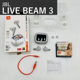 JBL ジェービーエル LIVE BEAM 3 JBLLIVEBEAM3SIL シルバー 完全ワイヤレスイヤホン スマートタッチディスプレイ搭載 ハイレゾワイヤレス対応 LDAC アダプティブノイズキャンセリング 10mmダイナミックドライバー 国内正規品