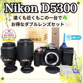 【Wi-Fi搭載】Nikon D5300✨一眼レフカメラ✨ ダブルレンズ✨初心者