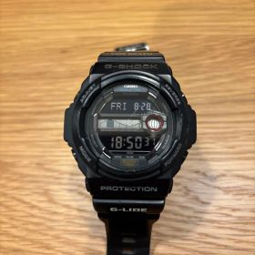 電池と清掃済 G-SHOCK G-LIDE ブラック GLX-150 キズ有り