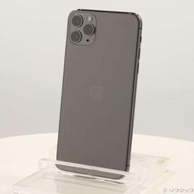 (中古)Apple iPhone11 Pro Max 256GB スペースグレイ MWHJ2J/A SIMフリー(251-ud)