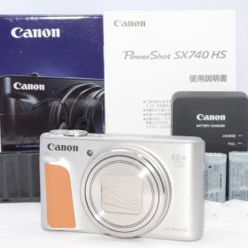Canon コンパクトデジタルカメラ PowerShot SX740 HS シルバー 光学40倍ズーム/4K動画/Wi-Fi対応 PSSX740HSSL