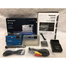 【中古】パナソニック デジタルカメラ ルミックス スプラッシュブルー DMC-FT2-A