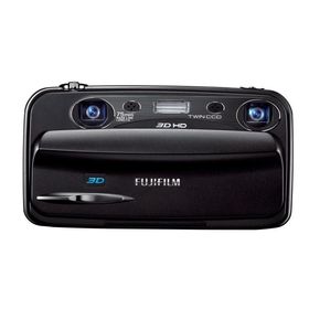 【中古】Fujifilm FinePix Real 3D W3 10MP デジタルカメラ 3倍光学ズーム付き ブラック