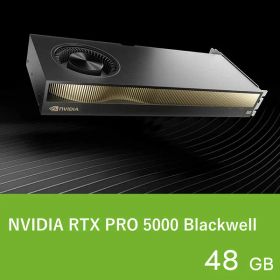 NVIDIA グラフィックボード NVIDIA RTX PRO 5000 Blackwell PCIe 5.0 x16 DisplayPort 2.1b x4 メモリ:GDDR7/48GB 最大消費電力:300W【代引き不可】 4560152389980