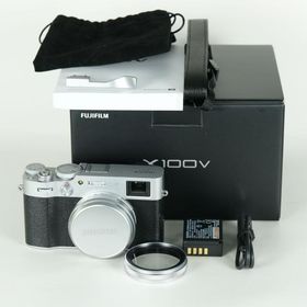 [美品 | シャッター数4,900回｜別売付属品付] FUJIFILM X100V シルバー | コンパクトデジタルカメラ コンデジ 中古