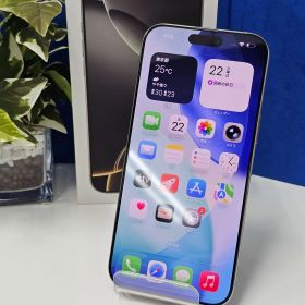 E2205 【美品】iPhone16ProMax ナチュラルチタニウム 256GB SIMフリー ガラスコーティング施工済み