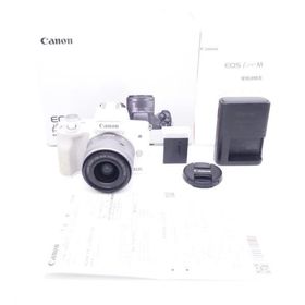 キヤノン Canon ミラーレス一眼カメラ EOS Kiss M 標準ズームキット ホワイト [W2609017A]