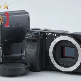 【中古】SONY ソニー α6000 ILCE-6000 ブラック ミラーレス一眼カメラ 多言語対応