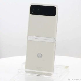 【中古】Motorola(モトローラ) 〔展示品〕 motorola razr 40 256GB バニラクリーム PAYC0001JP SIMフリー 【305-ud】