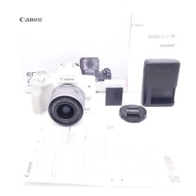 キヤノン Canon ミラーレス一眼カメラ EOS Kiss M 標準ズームキット ホワイト [W2609017A]