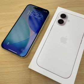 iPhone16 256GB ホワイト SIMフリー 箱付き E890-9.2