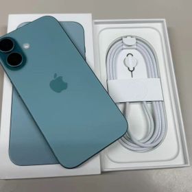 新品同様品 電池100%SIMフリー iPhone16 128GB ティール