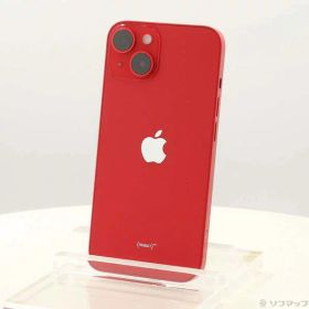 【中古】Apple(アップル) iPhone14 128GB プロダクトレッド MPV93J／A SIMフリー 【305-ud】