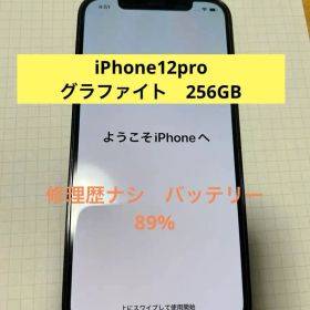 【水没修理歴なし】iPhone12pro グラファイト 256GB ケーブル付き
