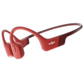 Shokz 骨伝導イヤホン OpenRun マイク対応 Bluetooth ワイヤレスイヤホン SKZ-EP-000006 レッド