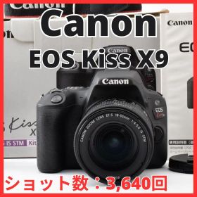 H13[8443]39★美品★ キヤノン Canon EOS Kiss X9 ボディ 18-55mm IS STM レンズキット 【ショット数 3,640回】