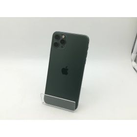 【中古】Apple SoftBank 【SIMロック解除済み】 iPhone 11 Pro Max 64GB ミッドナイトグリーン MWHH2J/A【神戸】保証期間1ヶ月【ランクB】