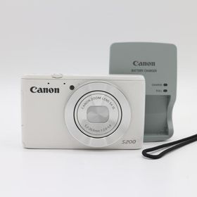 【良品】CANON キヤノン PowerShot S200 ホワイト パワーショット デジタルカメラ コンデジ #LE2029080