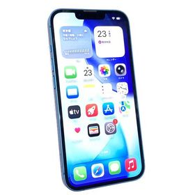 中古 Apple iPhone13 128GB ブルー MLNG3J／A SIMフリー ※赤ロム保証あります