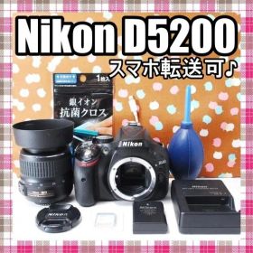 ✨スマホ転送可✨初心者オススメ✨Nikon D5200 レンズセット