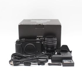 【美品】 FUJIFILM ミラーレス一眼カメラ X-E1 レンズキット ズームレンズ付属 ブラック X-E1/XF18-55 SET B JS129-02194