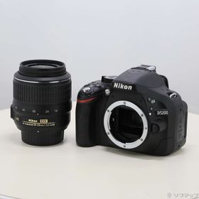 (中古)Nikon NIKON D5200 18-55 VR レンズキット ブラック(258-ud)