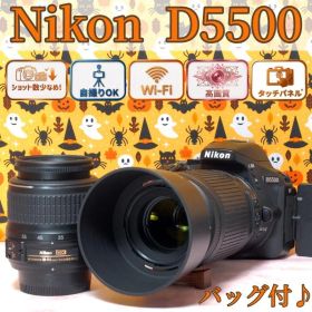 ニコン D5500☆一眼レフカメラ☆Wi-Fi☆返品保証☆ショット数少＆美品