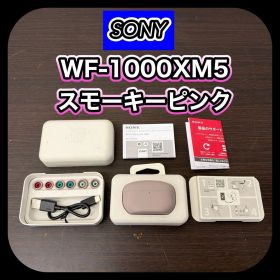 【動作確認済み】 SONY ソニー ワイヤレスイヤホン ノイズキャンセリング ステレオヘッドセット WF-1000XM5 スモーキーピンク YY2963 付属品完備 SN.4012624 管理S