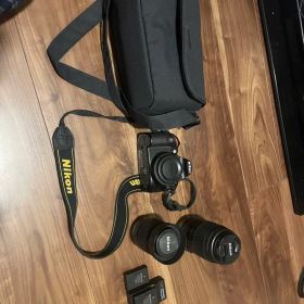 ⁠【届いてすぐ使える】Nikon D3200 Wレンズセット 予備バッテリ付