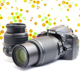 【スマホ転送できる！】Nikon D3200 ダブルレンズ☀️近くも遠くも対応